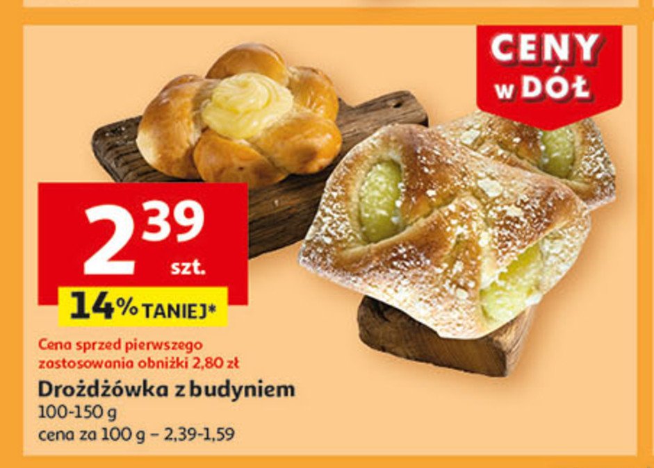 Drożdżówka z budyniem promocja