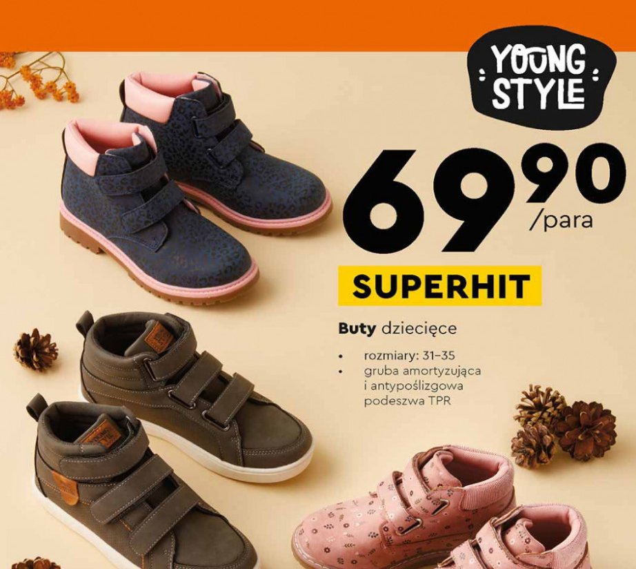 Buty dziecięce 31-35 Youngstyle promocja