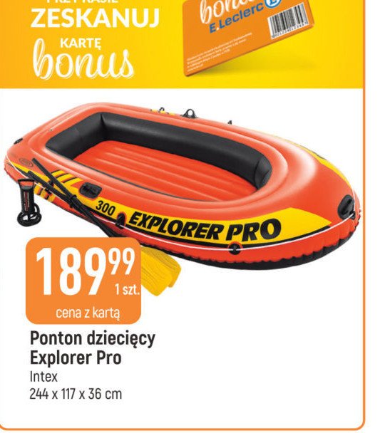 Ponton explorer pro 244 x 117 x 36 cm Intex promocja