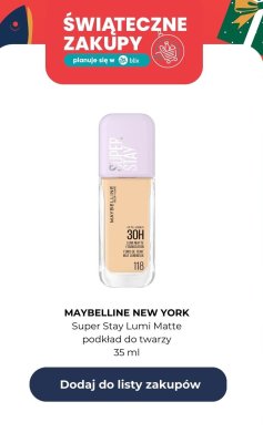 Podkład do twarzy Super Stay Lumi Matte promocja w Rossmann