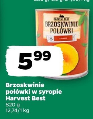Brzoskwinie połówki w syropie  promocja w Netto