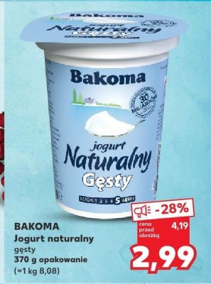 Jogurt naturalny gęsty promocja w Kaufland