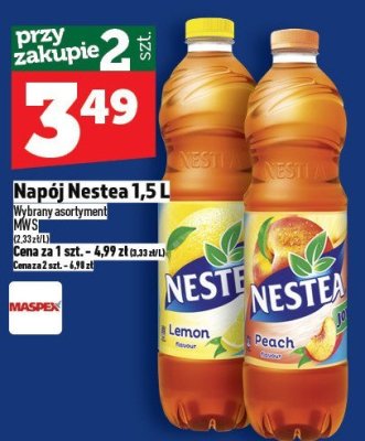Napój Nestea Peach 1,5 L promocja w TOPAZ