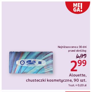 Chusteczki higieniczne soft lotion Alouette promocja