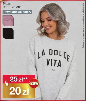 Bluza damska LA DOLCE VITA różne kolory promocja w Woolworth