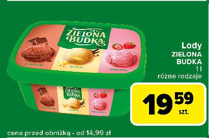 Lody czekoladowo- waniliowo- truskawkowe Zielona budka promocja