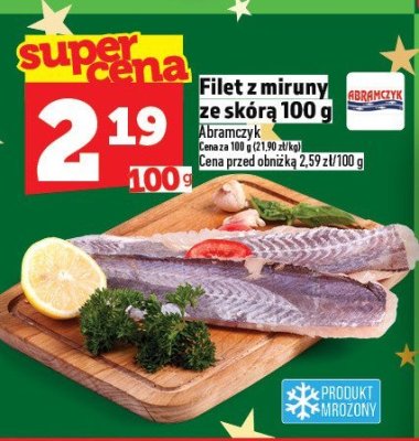 Filet z mируny ze skórą 100g Abramczyk promocja w TOPAZ