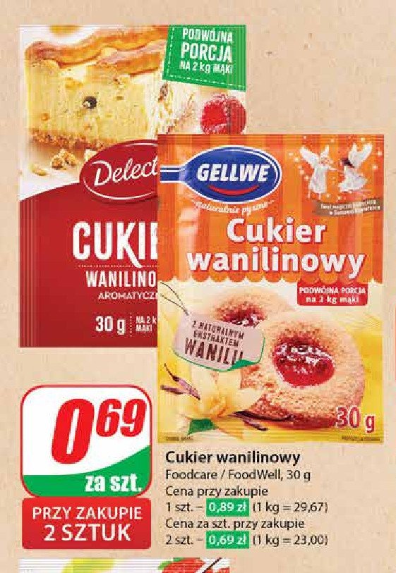 Cukier wanilinowy Delecta promocja