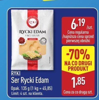 Ser Rycki Edam promocja w Aldi