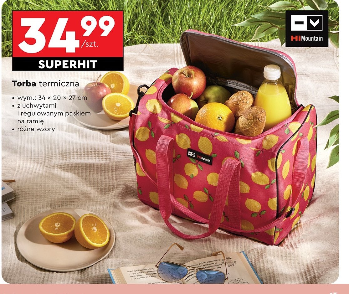 Torba termiczna 34 x 20 x 27 cm Himountain promocja w Biedronka