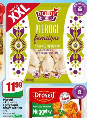 Nuggetsy z piersi kurczaka Drosed promocja w Dino