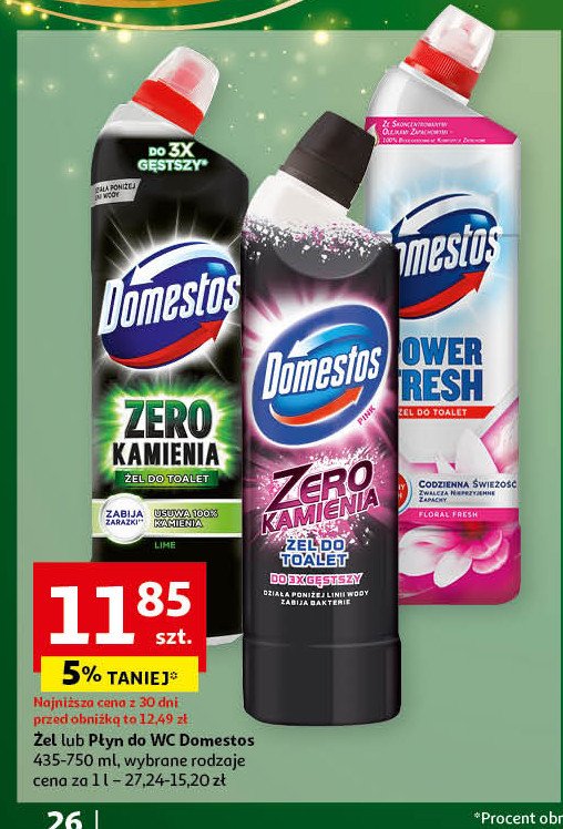 Żel do wc floral Domestos power fresh (wcześniej total hygiene) promocja