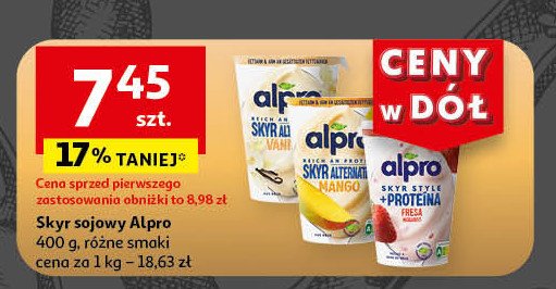 Jogurt truskawkowy protein ALPRO SKYR STYLE promocja