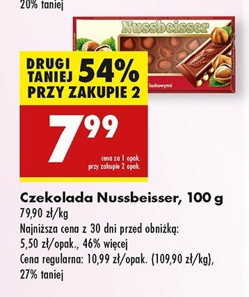 Czekolada mleczna z orzechami laskowymi Alpen gold promocja w Biedronka