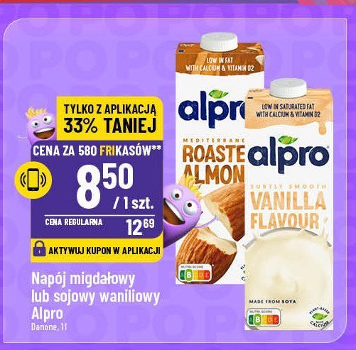 Napój sojowy waniliowy Alpro promocja