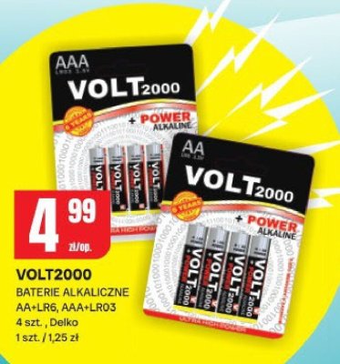 Baterie alkaliczne Volt2000 AA+LR6, AAA+LR03 promocja w Chorten