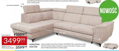 Narożnik HEKTOR Abra Meble promocja w Abra Meble