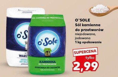 Sól warzona jodowana O'sole promocja w Kaufland