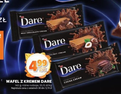Wafel z kremem Dare promocja w Stokrotka