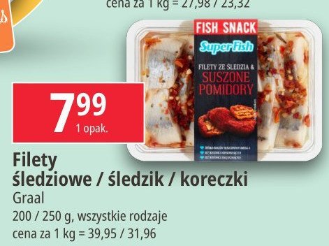 Filety ze śledzia z suszonymi pomidorami Superfish promocja