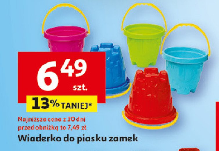 Wiaderko zamek promocja w Auchan