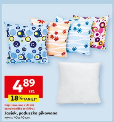 Jasiek, poduszka pikowana promocja w Auchan