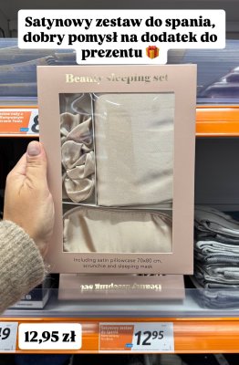 Satynowy zestaw do spania promocja w Action