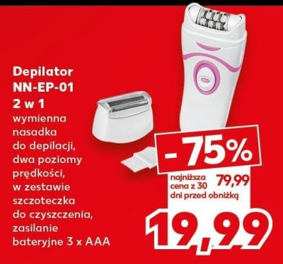 Depilator NN-EP-01 2 w 1 promocja w Kaufland