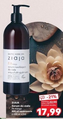 Serum do ciała nawilżające Ziaja baltic home spa fit promocja