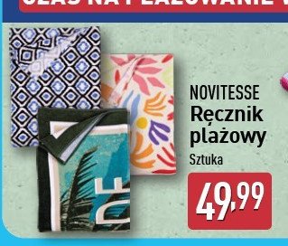 Ręcznik plażowy 160 x 180 cm Novitesse promocja w Aldi