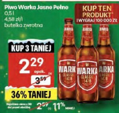 Piwo promocja w Delikatesy Centrum