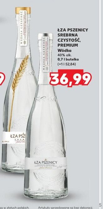 Wódka Łza pszenicy premium promocja w Kaufland