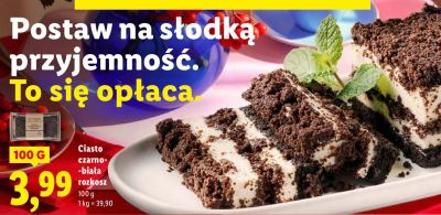 Ciasto czarno-biała rozkosz promocja w Lidl