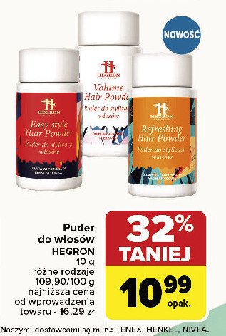 Puder do włosów Hegron promocja w Carrefour