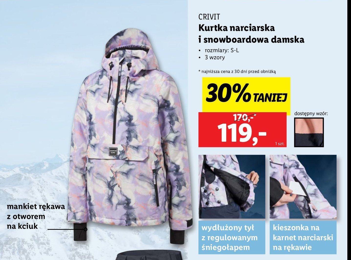 Kurtka narciarska damska rozm. s-l Crivit promocja