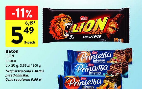 Batony LION CHOCOLATE promocja