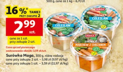 Surówka Maga, różne rodzaje promocja w Auchan