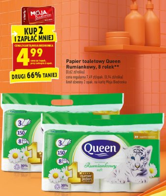 Papier toaletowy rumiankowy Queen promocja