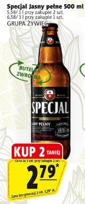 Piwo Specjal Jasny pełne 500 ml GRUPA ŻYWIEC promocja w Prim Market