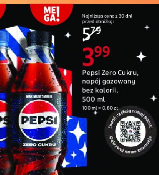 Napój Pepsi zero promocja