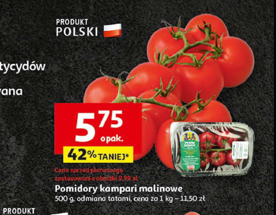 Pomidory campari malinowe Auchan pewni dobrego promocja