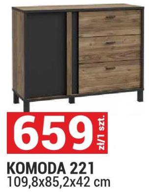 Komoda 221 109,8x85,2x42 cm promocja w Merkury Market