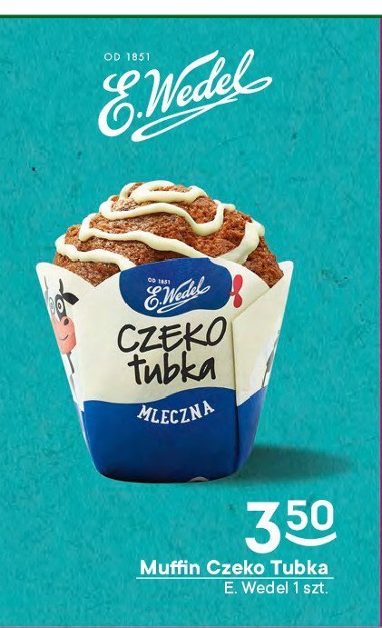 Muffin czekotubka mleczna E. wedel promocja