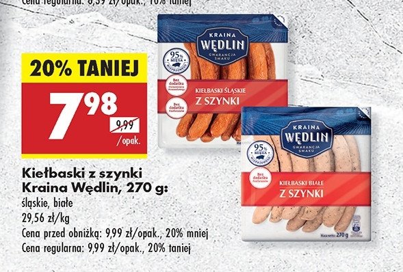 Kiełbasa śląska z szynki Kraina wędlin promocja