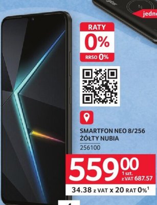 Smartphone SAMSUNG NEO 8/256 ŻÓŁTY NUBIA promocja w Selgros
