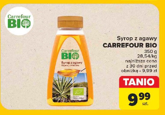 Syrop z agawy Carrefour bio promocja