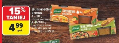 Bulionetka Knorr 4x28g promocja w Carrefour