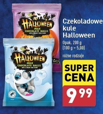 Kulki czekoladowe halloween promocja