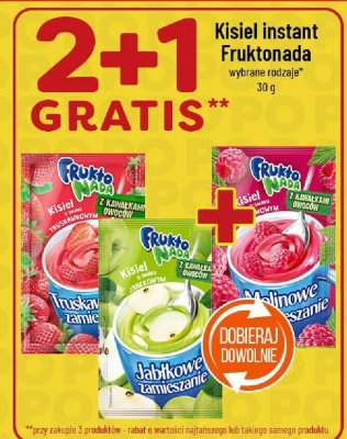 Kisiel instant Fruktonada wybrane rodzaje promocja w POLOmarket