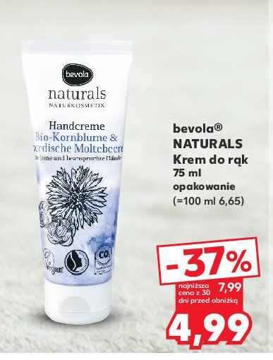 Krem do rąk Bevola naturals promocja w Kaufland